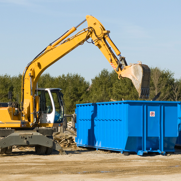 can i choose the location where the residential dumpster will be placed in Glen